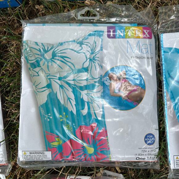 Vintage Inflatable Pool Floats Lot Intex Wet Set Lounges Rafts Beach Toys Sealed - Picture 6 of 9